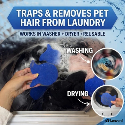Laundry Pet Hair Removal Fish - 5 Pack