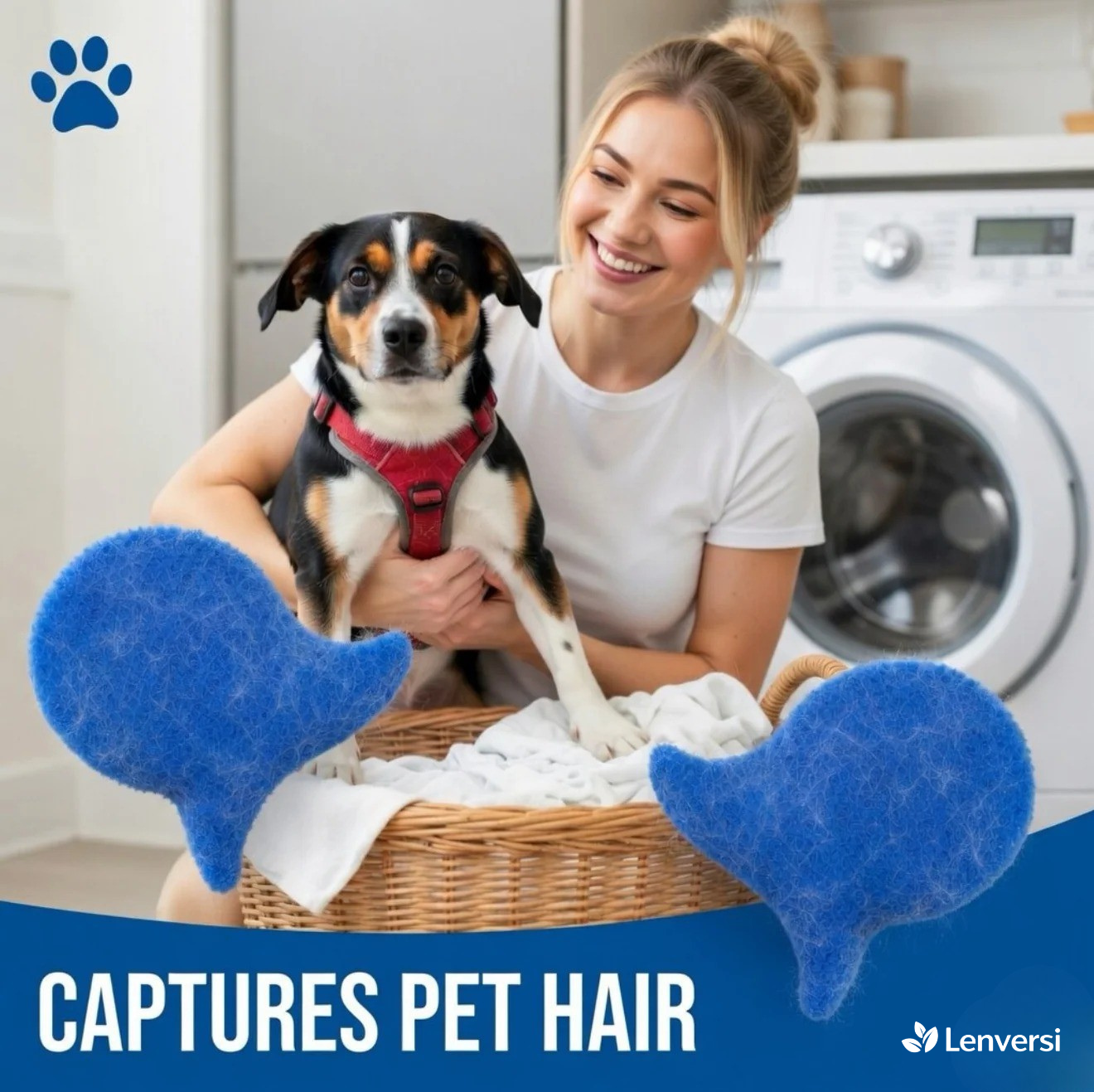 Laundry Pet Hair Removal Fish - 5 Pack